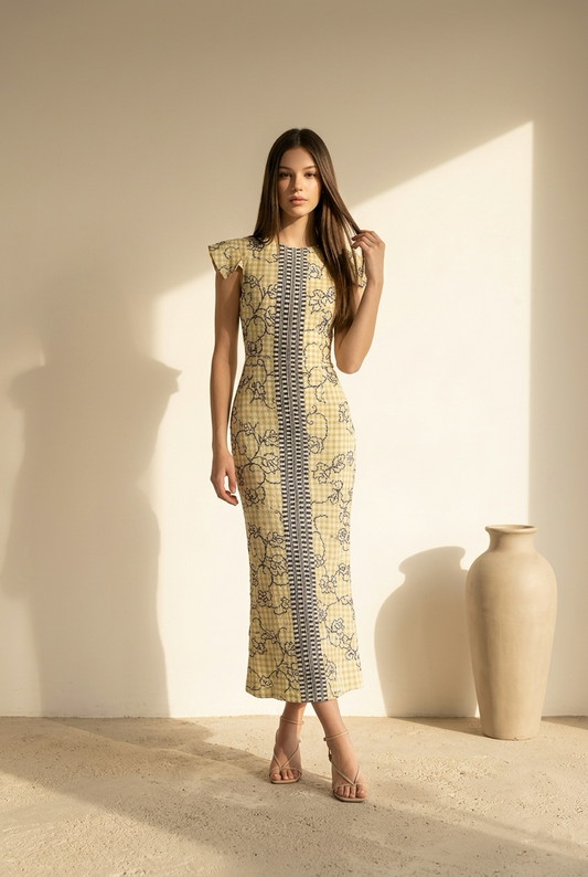 Vestido Sahara Élégance Midi